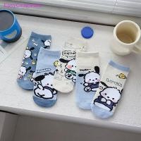 ราคา ถุงเท้าผ้าฝ้ายลายคาแรกเตอร์ Sanrio Hello Kitty สไตล์ Harajuku สำหรับผู้หญิง แพ็ก 5 คู่ (47050820643)