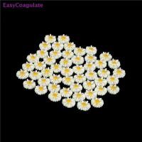 ราคา Eas 50 ชิ้นเดซี่สีขาวเรซิ่น flatback cabochon ตกแต่งเครื่องประดับ DIY อาเต้ (25794439780)