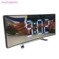 ราคา Eas 7 นิ้วนาฬิกาปลุกดิจิตอลโค้งหรี่แสงได้ Led อิเล็กทรอนิกส์นาฬิกาตั้งโต๊ะดิจิตอลขนาดใหญ่หมายเลข Ate (28138679533)