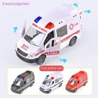 ราคา Eas โรงพยาบาลกู้ภัยรถพยาบาลตํารวจรถโลหะรุ่นดึงกลับเสียงและแสงโลหะผสมรถDiecastของเล่นเด็กเด็กของขวัญAte (57200636500)
