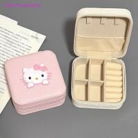 ราคา Eas Sanrio Hello Kitty กล่องเครื่องประดับการ์ตูนกล่องเก็บแบบพกพาต่างหูแหวนสร้อยคอสร้อยข้อมืออเนกประสงค์มินิกล่องเครื่องประดับ Ate (42325321423)