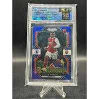 ราคา 2022 Panini Prizm Premier League MARQUINHOS RC Blue Mojo Prizm 01 25 SQC 9 5 GEM MINT Arsenal (44651419286)