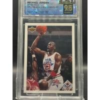 ราคา MICHAEL JORDAN SQC 9 5 GEM MINT 1991 Upper Deck 48 All Star Checklist การ์ดบาสตำนาน (44501181432)