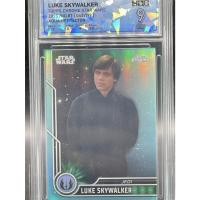 ราคา SQC 9 Mint Luke Skywalker Aqua Refractor 199 Topps Chrome Star Wars Graded Card (46450803946)