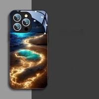 ราคา Anti Fall Protector CoverกระจกนิรภัยBeach night Viewปลอกโทรศัพท์สําหรับiPhone 16Promax 15Pro 14 8 16E 17 Air 11Promax 11 12เคสโทรศัพท์กล้องเลนส์ฝาครอบ (25787012973)
