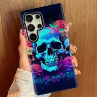 ราคา เคสฟิล์มสองชั้นลายหัวกะโหลกสําหรับ Samsung S22 S22ultra S23 S23Plus S23Ultra S24 S25 S25ultra S24Ultra กันกระแทก Anti Slip Cooling Anti Scratch (41125853876)