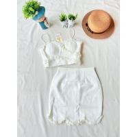 ราคา ใหม่ มือหนึ่ง งานป้าย Jariya ชุดเซต เสื้อครอปสายเดี่ยว แต่ง 3D (51351276363)