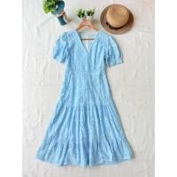 ราคา ส่งต่อ มือสอง งานป้าย The Grand เดรสฉลุ สีฟ้า (50051127068)