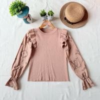 ราคา ส่งต่อ มือสอง เสื้อไหมพรม แต่งระบายน่ารัก (46951949316)