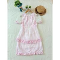 ราคา ส่งต่อ มือสอง งานป้าย jariya เดรสลายตาราง สีชมพูหวานๆ (40320612000)