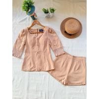 ราคา ใหม่ มือหนึ่ง งานป้าย nannapat ชุดเซต สีโอวัลติล (26436492110)