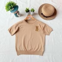 ราคา ส่งต่อ มือสอง เสื้อไหมพรม แขนสั้น สีน้ำตาลทอง (46201939215)