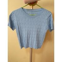 ราคา used เสื้อไหมพรม สีฟ้า ไซส์ s (41265289703)