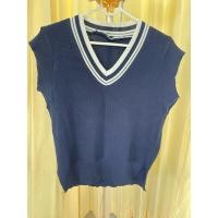 ราคา เสื้อแขนกุดสี navy ไหมพรม (26035753473)