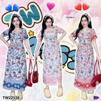 ราคา TW22538 Set 3 ชิ้น ลายกราฟฟิก เสื้อครอป กระโปรงติดกระดุม สายผูกโบว์ (41119058267)