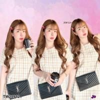 ราคา TW20912 มินิเดรสผ้าทวิต (29056540571)