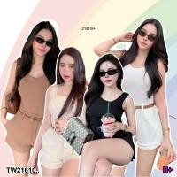 ราคา TW21610 Set 3 ชิ้น เสื้อบอดี้สูท เข็มขัด กางเกงขาสั้น (27535639238)