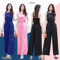 ราคา TW20753 set 3 ชิ้น เสื้อสายเดี่ยวคอเหลี่ยม กางเกงขายาว เข็มขัดเข้าชุด (25781789737)
