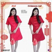 ราคา TW20157 เดรสกี่เพ้าคอจีน แขนสั้น (23362402474)