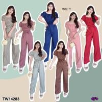ราคา TW14283 TWINS จั๊มสูทยาวแขนพองอกจับจีบ (9748566000)