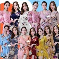 ราคา TW3995 จั้มก้านแก้วลายดอกกุหลาบ TW3995 Glass stem jumper rose pattern (6932483598)