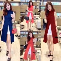 ราคา TW4181 Set เสื้อคอจีนผ่าหน้า กางเกงขาสั้น (6628911092)