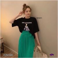ราคา TW10132 Set 2 ชิ้น เสื้อสกรีนการ์ตูน กระโปรงผูกเอว (6158739352)