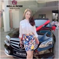 ราคา TW9901 Set เสื้อเชิ้ตคอจีน กระโปรงพิมลาย (5737913666)