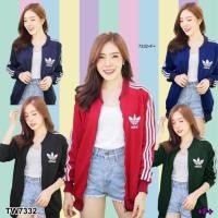 ราคา TW7332 Jacket Adida แต่งแถบข้าง (4635863778)