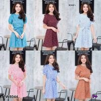 ราคา TW8044 Dress เดรสสั้นแขนบัว (4629534638)