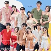 ราคา TW18715 เสื้อเชิ้ต เกาะอกแบบคล้องคอ (20990229412)