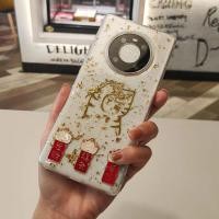 ราคา Lucky Cat เคสฟอยล์สีทองโปร่งใสสําหรับ IPhone 15 Pro Max 14 Pro 13 12 Mini 11 Xsmax Xr 7 8plus Anti Drop ฝาหลัง (40723192648)