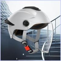 ราคา หมวกกันน็อครถจักรยานยนต์น้ําหนักเบาเปิดหน้าหมวกกันน็อคผู้ใหญ่ Double Visor หมวกอุปกรณ์ป้องกันสําหรับ Street Racing saercbth (53000962956)