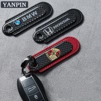 ราคา พวงกุญแจคาร์บอนไฟเบอร์ โลโก้รถ พวงกุญแจหนัง BMW Mercedes Benz Honda Toyota (29081281752)
