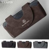 ราคา สําหรับ Mercedes Benz รถหนังนิ่มแว่นตา Visor กล่องเก็บ Mercedes Benz W210 W124 W203 W204 C200 W140 W176 W205 W123 W220 W211 W212 GLA GLB AMG AMG (27585072687)