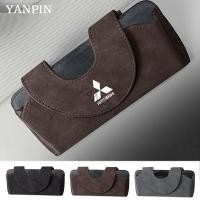 ราคา สําหรับ Mitsubishi รถ Suede แว่นตา Visor กล่องเก็บ Triton Lancer xpander ASX Mirage Attrage Outlander Pajero Grandis EVO L200 Airtrek Galant Lancer GT Canter Colt (26135068506)