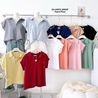 ราคา GI ANTS 501 เสื้อยืดคอปกเจาะวีแขนเบิ้ล (25744931477)