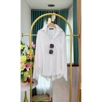 ราคา P922 เสื้อเชิ้ตผ้าสลาฟพิมพ์ ลายจุดสวยๆทุกสี รอบอก50 งานป้าย pamaruay (40525178266)