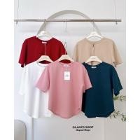 ราคา GI ANTS GI ก เสื้อยืดคอกลม รุ่นผ่าหลังทรงOversize ไหล่ตก (28684874561)