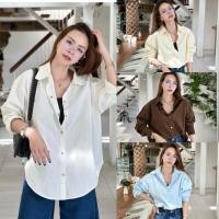 ราคา C001 Cool shirt คลู เชิ้ต เสื้อเชิ้ตแขนยาว แต่งกระดุมปั๊ม DEEZYY (40267238639)