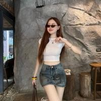 ราคา ป้าย vintage กระโปรงเอวสูงมีซับใน ผ้ายีนส์ไม่ยืด S XL ทรงสวย 1349 (47800042806)