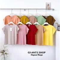ราคา GI ANTS GI 697 เสื้อยืดคอกลมแขนเบิ้ลใหญ่ เนื้อเสื้อคอทตอลสุด (40363332876)