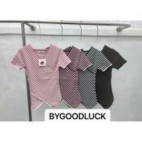 ราคา เสื้อคอวี เนื้อไหมพรม ลายคาดร่อง รุ่น ไขว้เส้นเล็ก (29225968055)