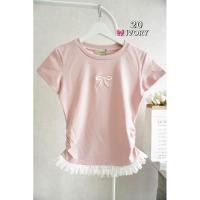ราคา VV36 VV38 IVORY เสื้อคอวีย่นข้าง คอแต่งลูกไม้ ปักโบว์อก ผู้หญิง (24340150851)