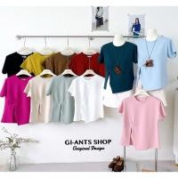 ราคา GI ANTS GI 422 เสื้อยืดคอกลมแขนสั้น ดีเทลผ่าหน้า งานสไตล์korea (40657437084)