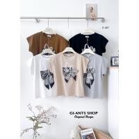 ราคา GI ANTS GI 359 เสื้อคอกลมไหล่ล้ำซกแขน ดีเทลสวยมาก (26890043369)