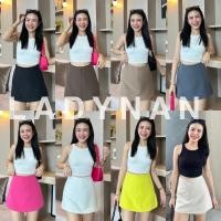 ราคา กางเกงกระโปรง เอวสูง เก็บทรงสวย ดีเทลซิปข้าง (25995366139)