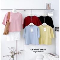 ราคา GI ANTS GI 434 เสื้อยืดผ้าcottonทรงหลวมคอกลม Oversiza Cool Ease (27243062828)