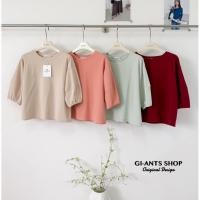 ราคา GI ANTS GI 433 เสื้อยืดคอกลมแขน5ส่วน เนื้อผ้าcottonผ้าหนา นุ่ม ใส่สบาย (43576311134)