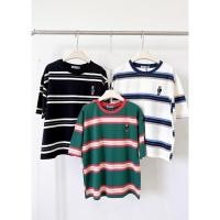 ราคา ZARA เสื้อคอกลมริ้วเกาหลี Oversize ปักหมีPolo ผ้าcotton พรีเมียม (42658983599)